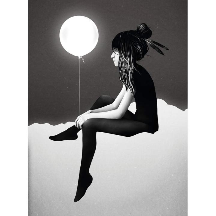 Immagine prodotto Trenddeko Non esiste nulla di notte - pallone luminoso (192 x 260 cm)