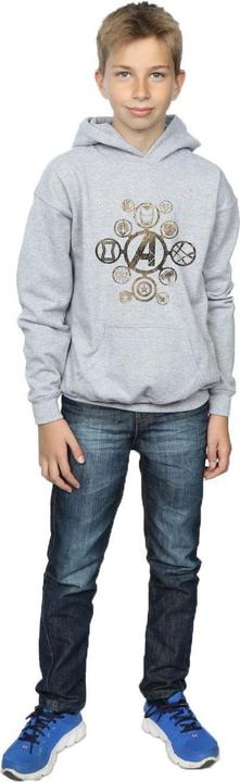 Image du produit - Sweat à capuche AVENGERS INFINITY WAR ICONS - Garçon (140, 146)