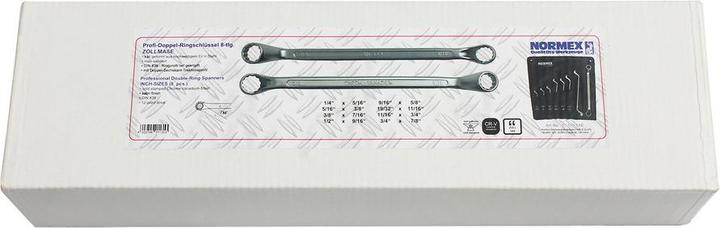 Immagine prodotto Normex Set di utensili in pollici Set di chiavi ad anello in pollici SAE CV per Harley (3/4", 9/16", 5/16", 7/16", 11/16")
