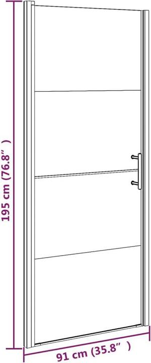 Actual product image VidaXL Darija (91 cm, 91 cm, 195 cm)