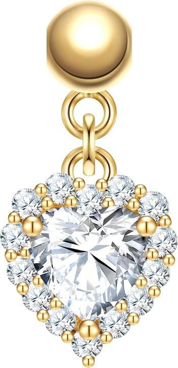 Glanzstücke München Damen Charm Herz - 36864 (Sterling Silber)