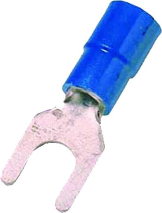 Produktbild Intercable Quetschkabelschuh ICIQ24G DIN46237 1,5-2,5qmm M4 blau Gabelform