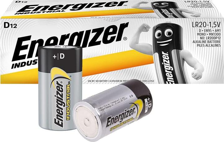 Actual product image Energizer Industrial D 1.5V (12 pcs., D, 20500 mAh)