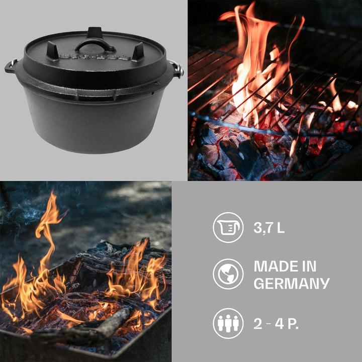 Produktbild ToCis Big BBQ Dutch-Oven Guernsey (3.7L, 10er Gusseisen)