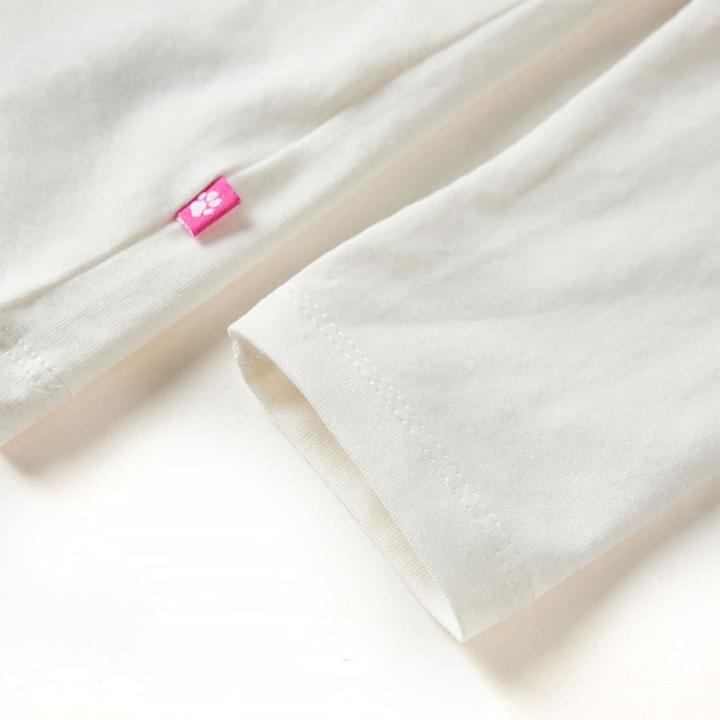 Image du produit VidaXL T-shirt manches longues enfant Ecru 140,Matière : 95% coton. 5 (140)