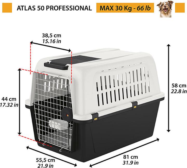 Produktbild Ferplast Atlas (Hund, Abschliessbar, Atmungsaktiv)