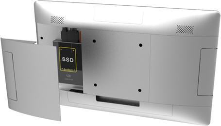 Produktbild Advantech UTC-115G, 39,6 cm (15.6 Zoll), 1366 x 768 Pixel, Projizierts Kapazitivsystem, 90°, 50°, 26 (15.60", 128 GB, Silber)