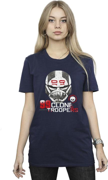 Immagine prodotto Star Wars The Bad Batch 99 Clone Troopers Maglietta Ampia Donna (M)