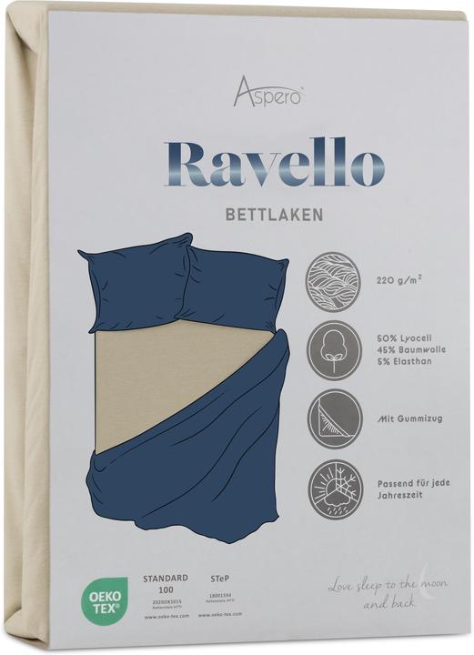 Immagine prodotto Aspero Lenzuolo a pieghe Ravello - 9407 (200-220 x 220-240 cm)