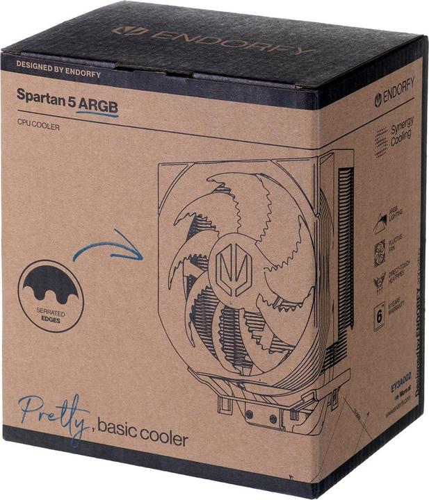 Actual product image Endorfy CPC Spartan 5 ARGB (146 mm)