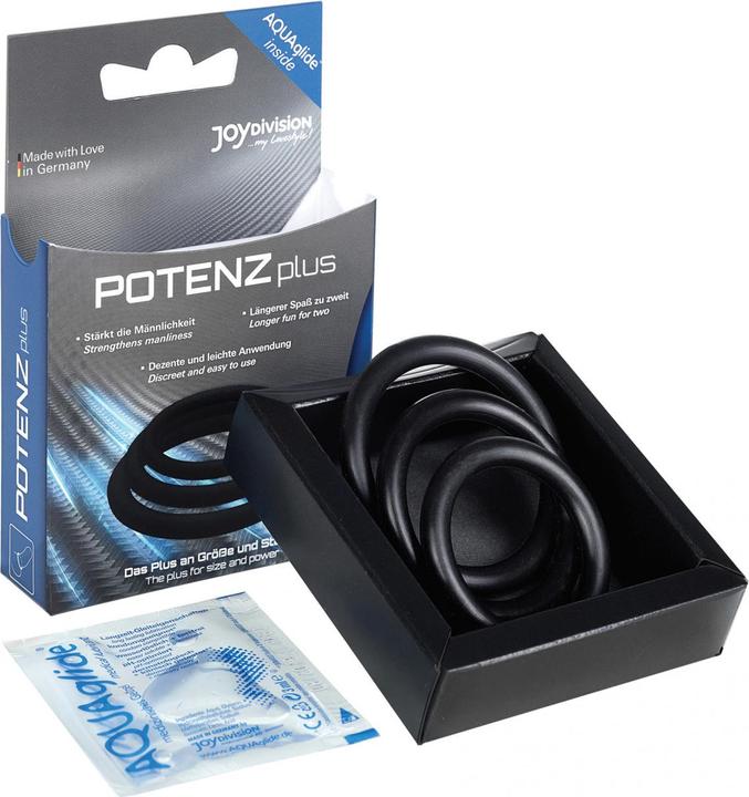 Immagine prodotto Joydivision POTENZplus anello per il pene transp. set da 3 (4.50 cm)