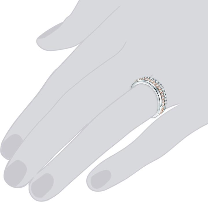 Produktbild Rafaela Donata Damen Sterling Silber Zirkonia silber/roségold - 10914 (60, 925 Silber)
