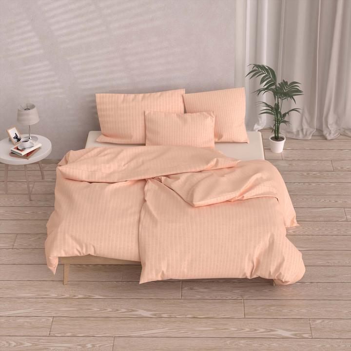 Immagine prodotto Lotus Bettwaren Biancheria da letto in raso Seersucker uni (Copricuscino, 65 x 65 cm)