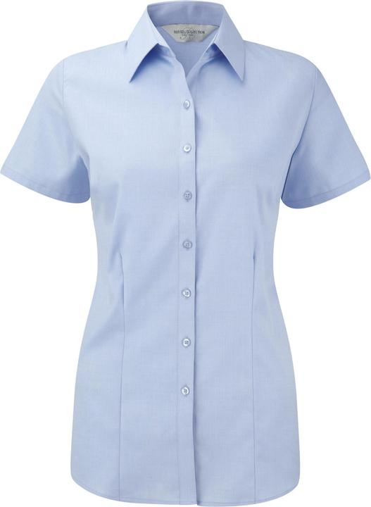 Produktbild Russell Bluse Hemd mit dezentem Fischgrätenmuster kurzärmlig (XS)