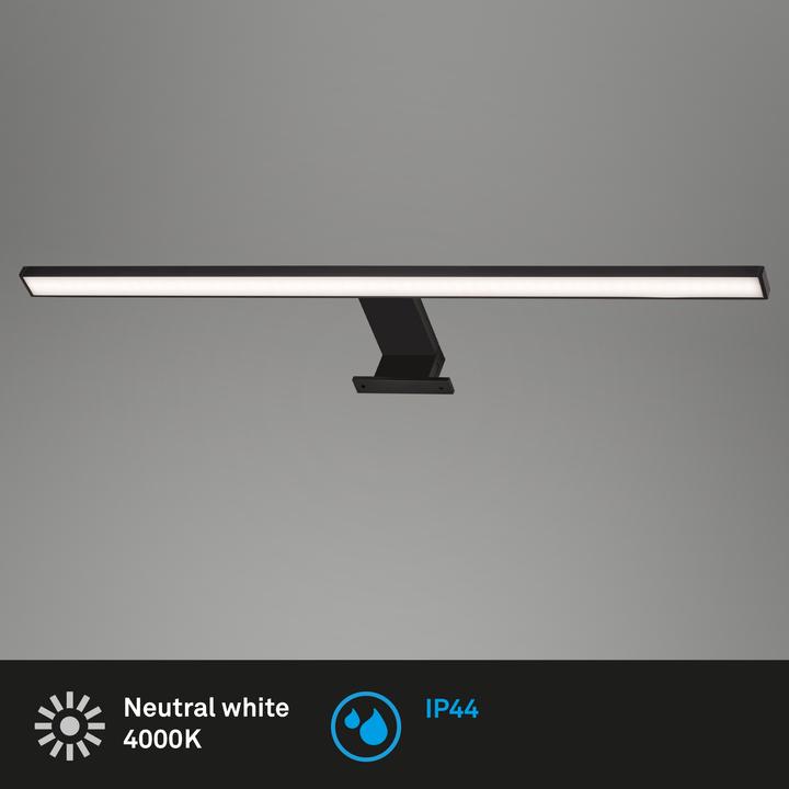 Immagine prodotto Briloner Apparecchio a specchio a LED, nero, 1xLED platinum/8W (780 lm)