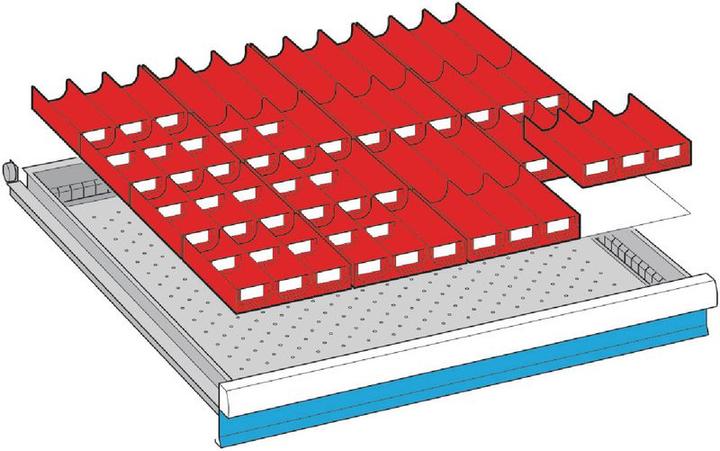 Immagine prodotto Lista Set divisori per cassetti di dimensioni 612 x 612 mm