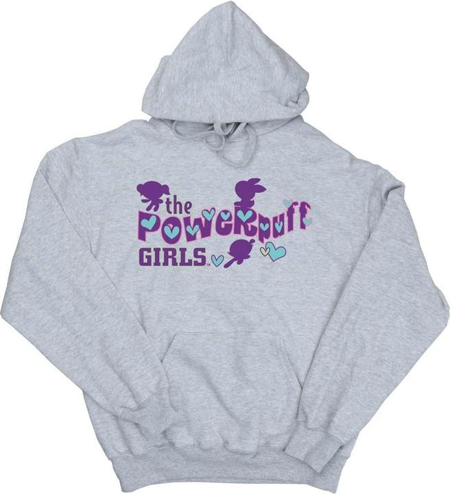 Produktbild The Powerpuff Girls Girls Purple Logo Kapuzenpullover Mädchen (140, 146)