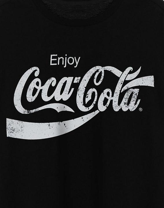 Actual product image Coca Cola Unisex Adult Distressed Logo T-Shirt (M)