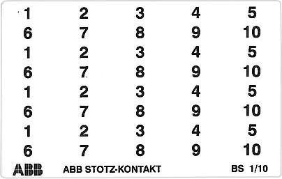 Produktbild ABB GHS2001946R0003 KennzeichnungsSchilder BS 110