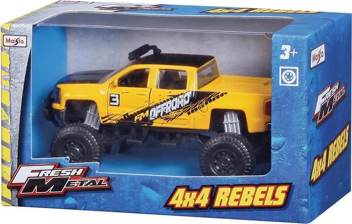 Actual product image Burago 4X4 REBELS FRESH METAL 1/32 - Modèle aléatoire