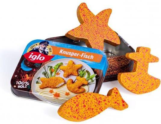 Actual product image Erzi Knusperfisch von Iglo in der Dose