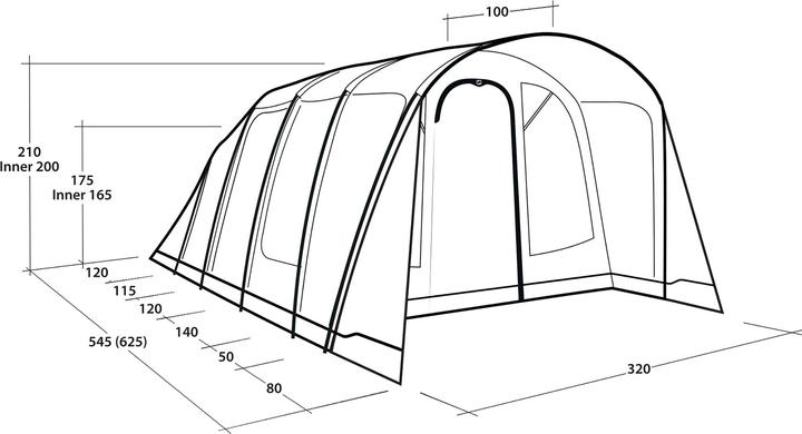 Immagine prodotto Outwell Denver 5 (Tenda a tunnel, 25.70 kg, 5 persone)