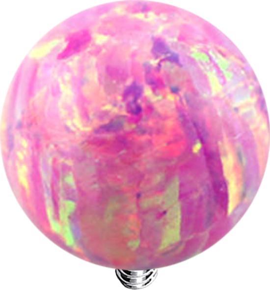 Produktbild Star Piercing Dermal Anchor Kugel Opal pink (ohne Messing, Chirurgenstahl 316L)