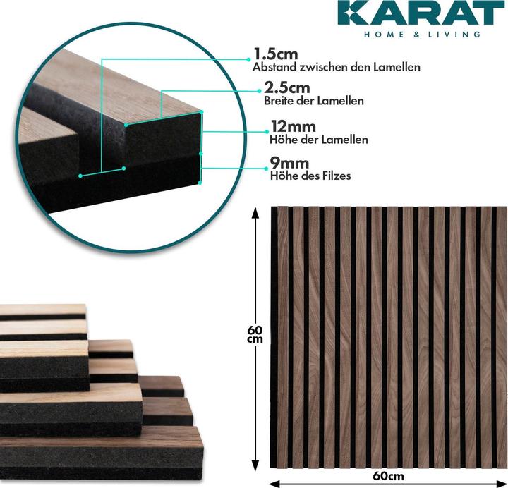 Image du produit Karat Panneaux acoustiques (60 x 60 cm)