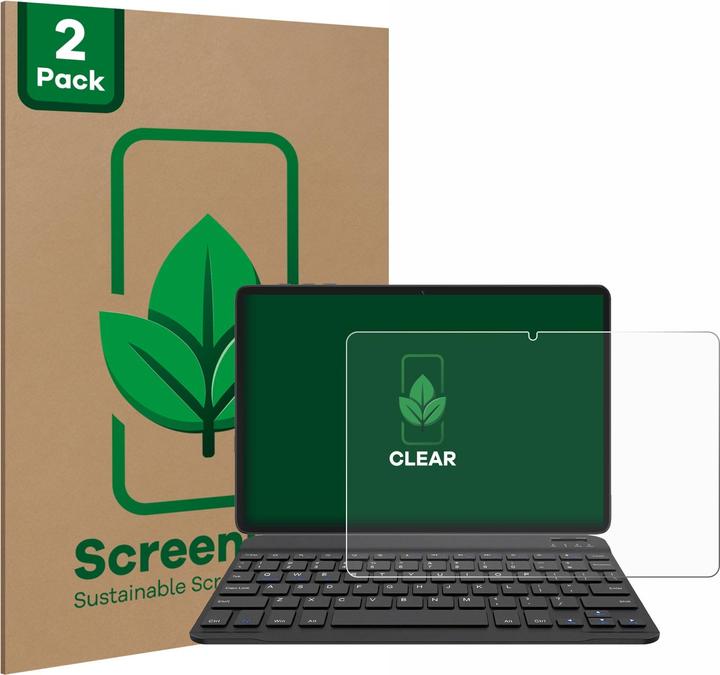 Actual product image ScreenLeaf Screen Protector sustainable Screen Protection, clear, anti-scratch (2 Piece, A20)