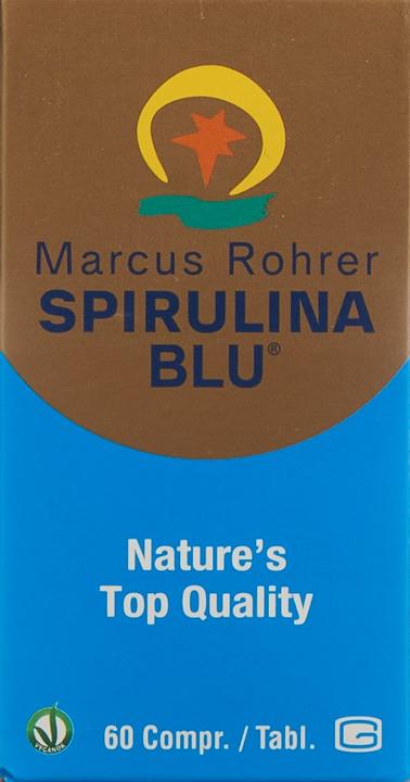 Image du produit Marcus Rohrer Spirulina BLU Tabl verre 60 pcs (60 pièce(s), Cachets, 168 g)