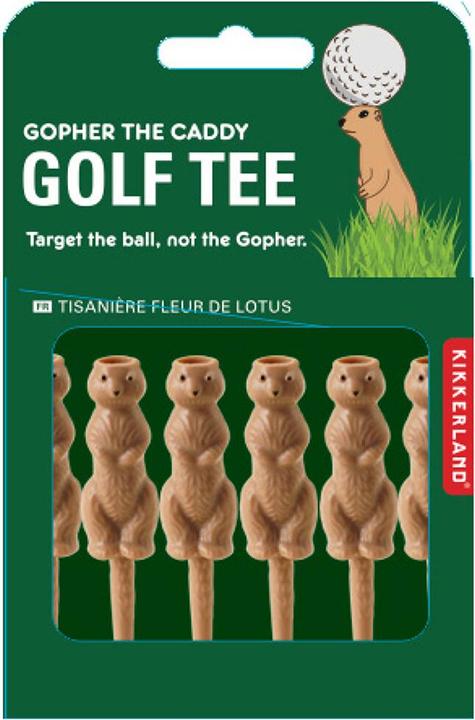 Actual product image Kikkerland Gopher Golf Tee S/6