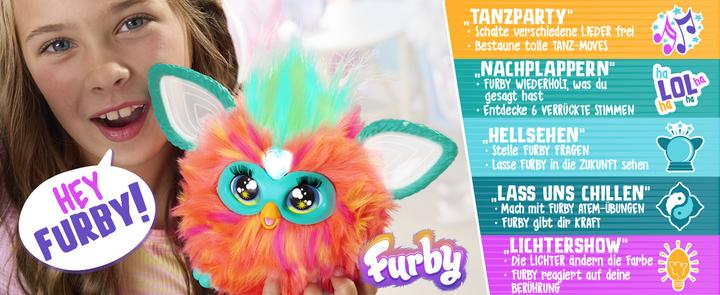 Image du produit Furby Jouet interactif (orange) - voix allemande (22.86 cm)