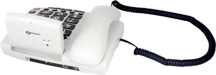 Produktbild Geemarc Pack SERENTIES Schnurgebundenes Seniorentelefon Fallband-Sensor Beleuchtetes Display Weiss