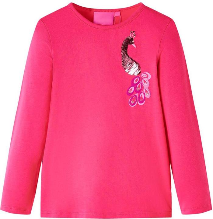 Immagine prodotto VidaXL Camicia a maniche lunghe per bambini rosa brillante 140,Materiale: 95 % cotone (140)