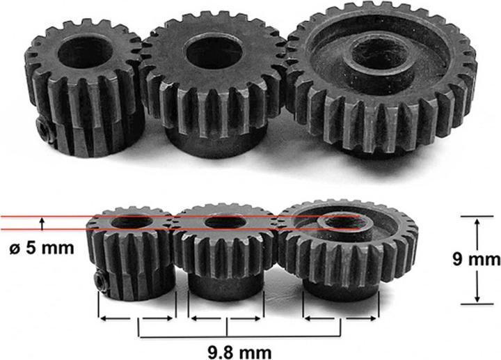 Immagine prodotto Absima pignone motore 27 denti / modulo 0,6 / foro 3,2 mm / acciaio