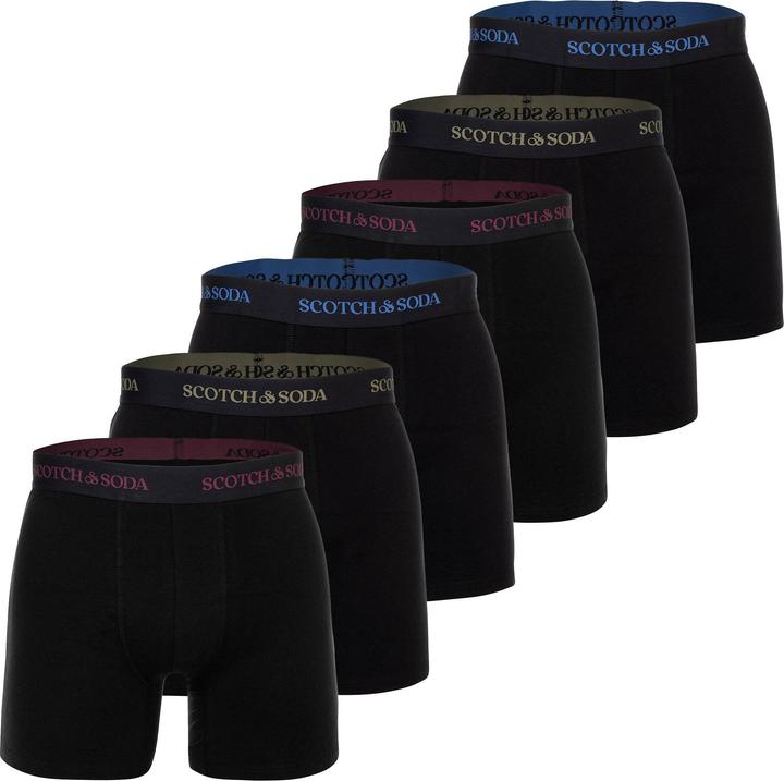 Actual product image Scotch & Soda Solid Cotton Stretch (L, pack of 6)