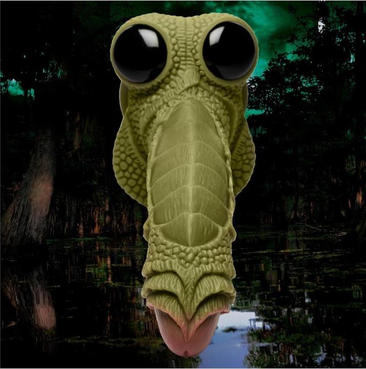 Produktbild Creature Cocks Swamp Monster Scaly Silicone Dildo - Black