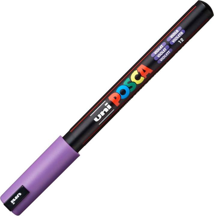 Actual product image Posca PC-1MR Fineliner brand (Violet, 0.70 mm, 1 x)