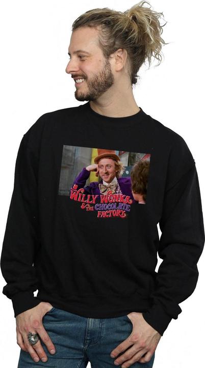 Actual product image Willy Wonka & the Chocolate Factory Mens Condescending Wonka Sweatshirt (L)