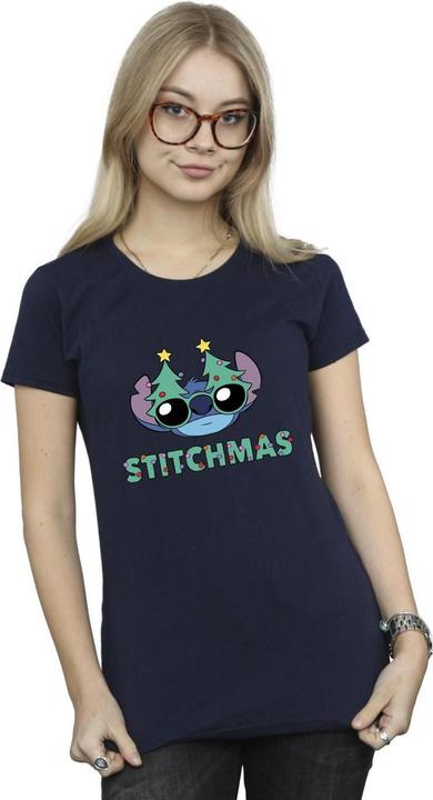 Immagine prodotto Disney Lilo & Stitch Stitchmas Glasses Maglietta Donna (XL)