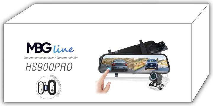 Productafbeelding MBG Line Videorecorder Spiegel HS900 Pro Sony (Ingebouwde microfoon, Ingebouwd display, Bluetooth, WiFi, QHD)