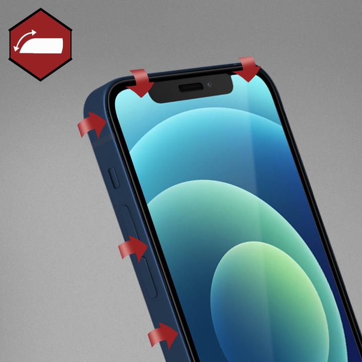 Produktbild 3MK Hardglass Max Privacy Blickschutz Folie (1 Stück, Realme 12 Pro+, Apple iPhone 12)