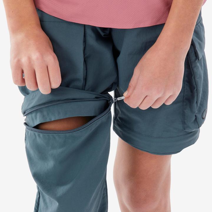 Actual product image Quechua Zip-Off-Hose Kinder Gr. 123–172 Wandern - MH500 blau (14, 15, 16)