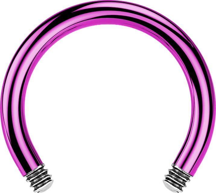 Star Piercing Micro Circular Barbell-Stab violett (ohne Messing, Titan G23)