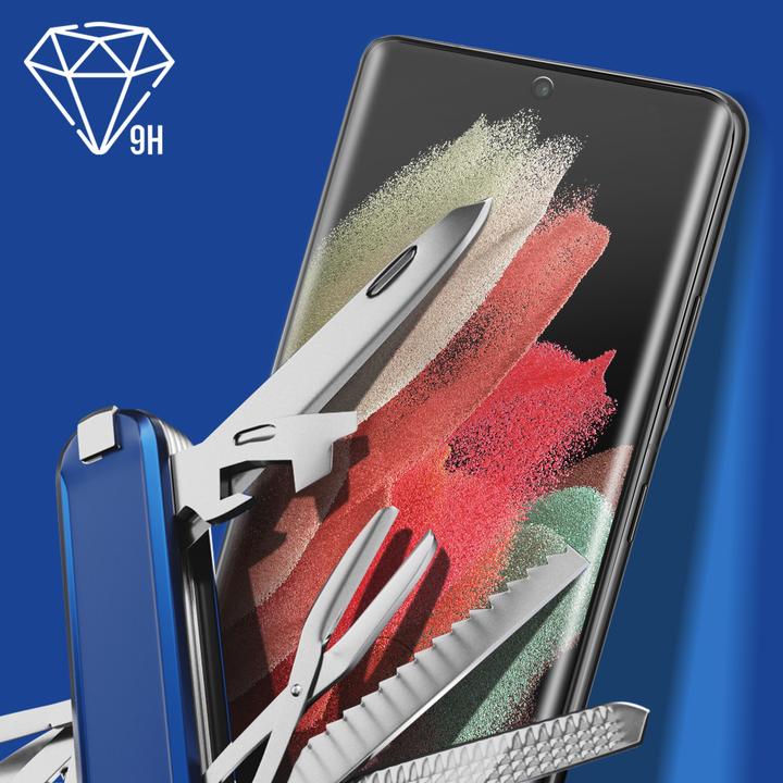 Produktbild 3MK Hardglass Max Bildschirmschutz (1 Stück, Samsung Galaxy S21 Ultra)