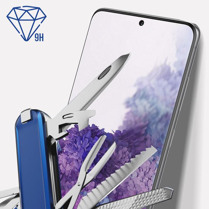 Actual product image 3MK Hardglass Max screen protector (1 Piece, Samsung Galaxy S20+)