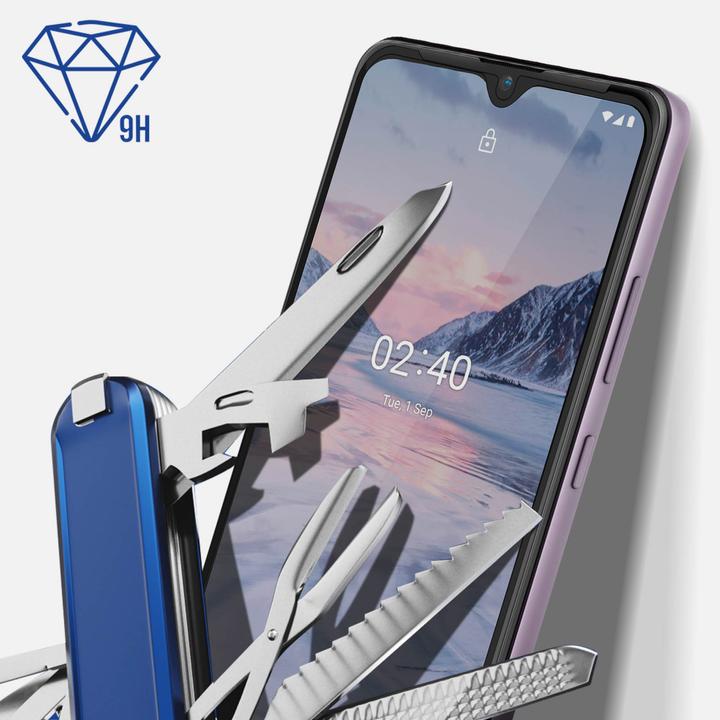 Produktbild 3MK Hardglass Max Lite Bildschirmschutz (1 Stück, Nokia 2.4)