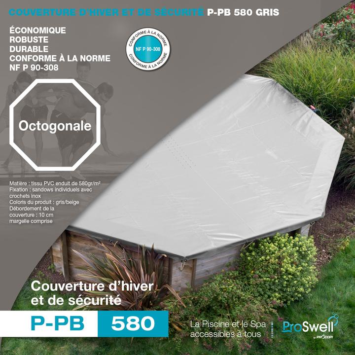 Produktbild Procopi Sicherheits- und Winterabdeckung für Holzpools 580g/m² - 505 und 530