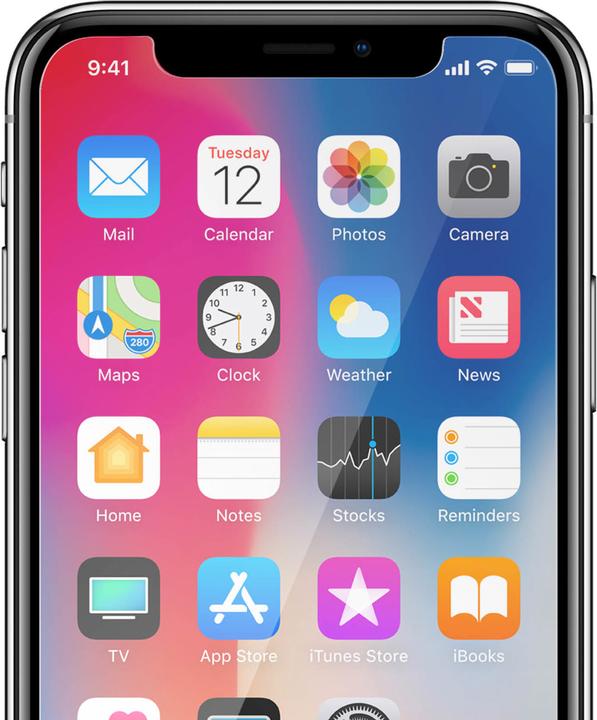 Actual product image Avizar Crystal clear film, glass screen protector (1 Piece, Apple iPhone XS)