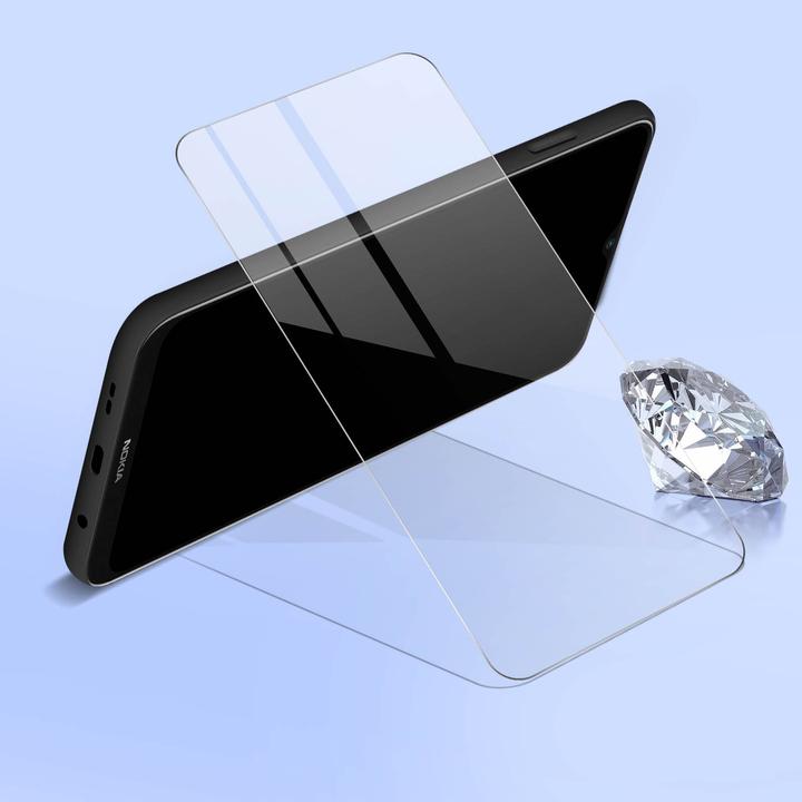 Actual product image Avizar Crystal clear film, glass screen protector (1 Piece, Nokia G10)